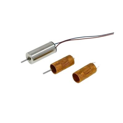 軽量ブラシ付きDCモーター 8mm 0.3mNm 8620rpm 12Vブラシ付きDC電動モーター